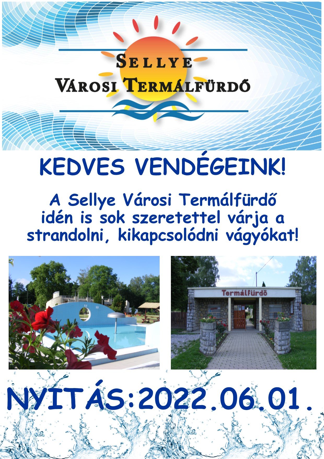 2022 strandnyitás plakát